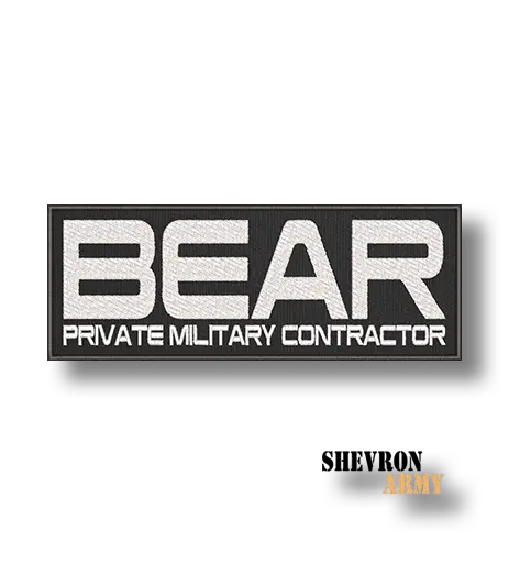 Нашивка Bear прямоугольная