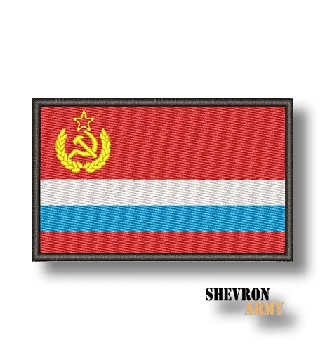 Нашивка Флаг СССР с Российским флагом