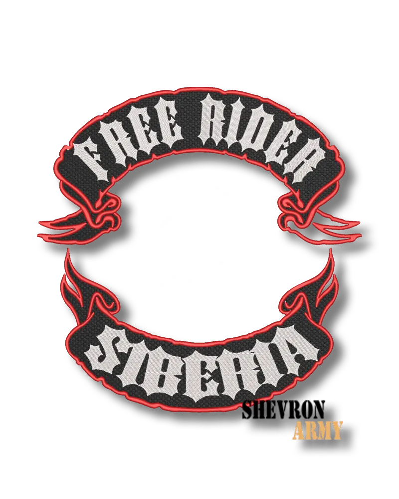 Нашивка на спину Free Rider