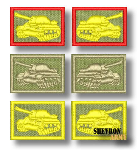 Петличный знак Танковых войск вариант 2