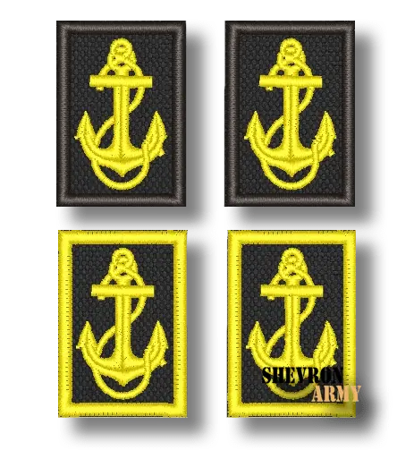 Петличный знак ВМФ для офисной формы вертикальные