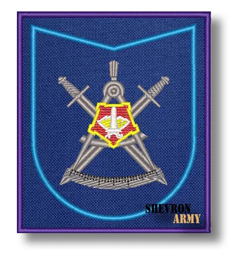 Нарукавный знак Метрологическая служба ЦВО на синем фоне