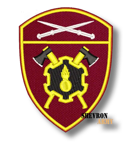 Нарукавный знак Росгвардия Инженерные в/ч (СКО)
