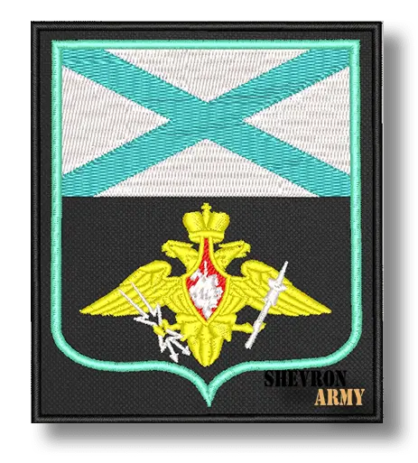 Нарукавный знак ВМФ на черном фоне вариант 4